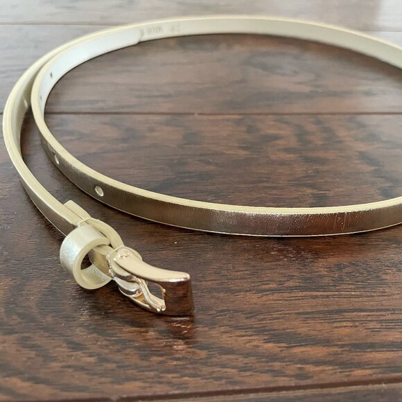 Ellen Tracy Pink Metallic Lace with Gold Belt - Size 2P - Picture 3 of 3